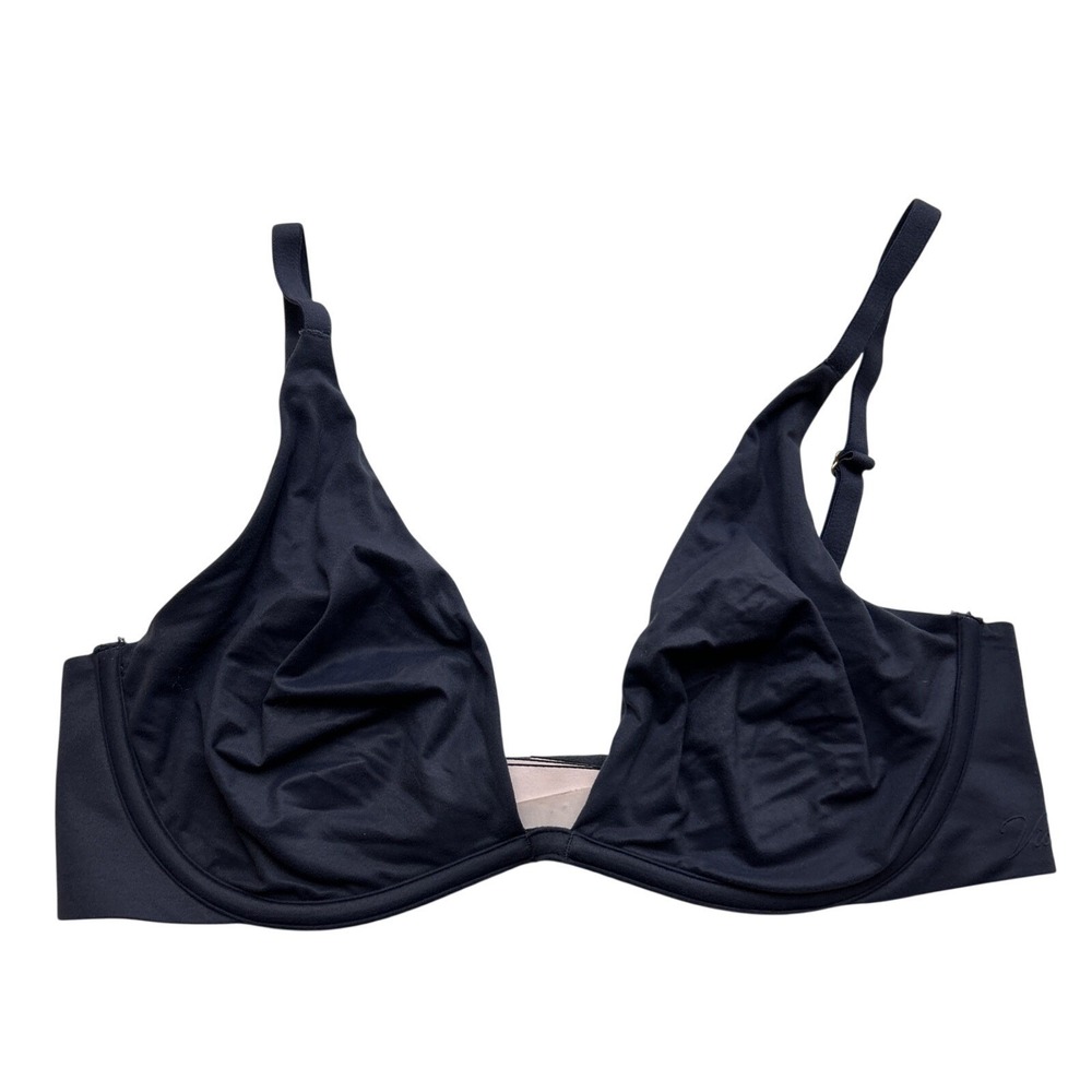 Incredible by Victoria's Secret Unlined Plunge Bra 32D in Gray Blue Underwire
